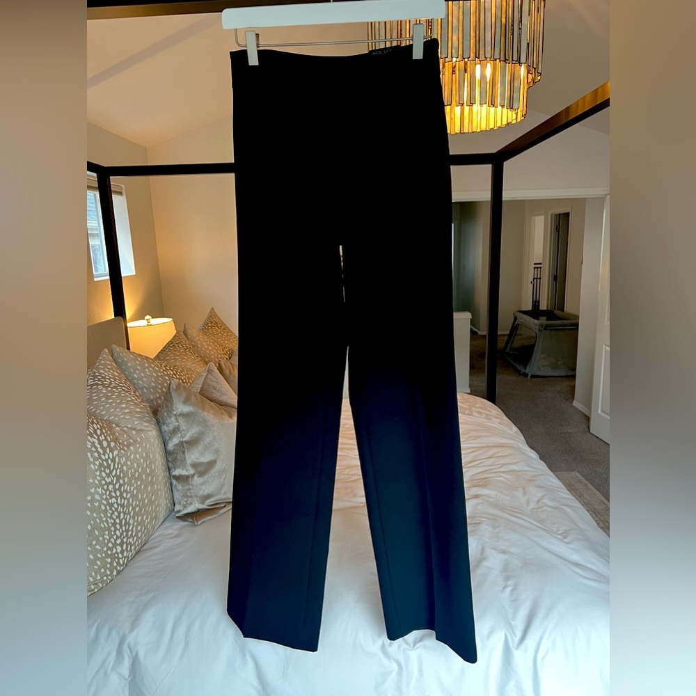 Black wide leg dress pants, high rise, new with tags, express